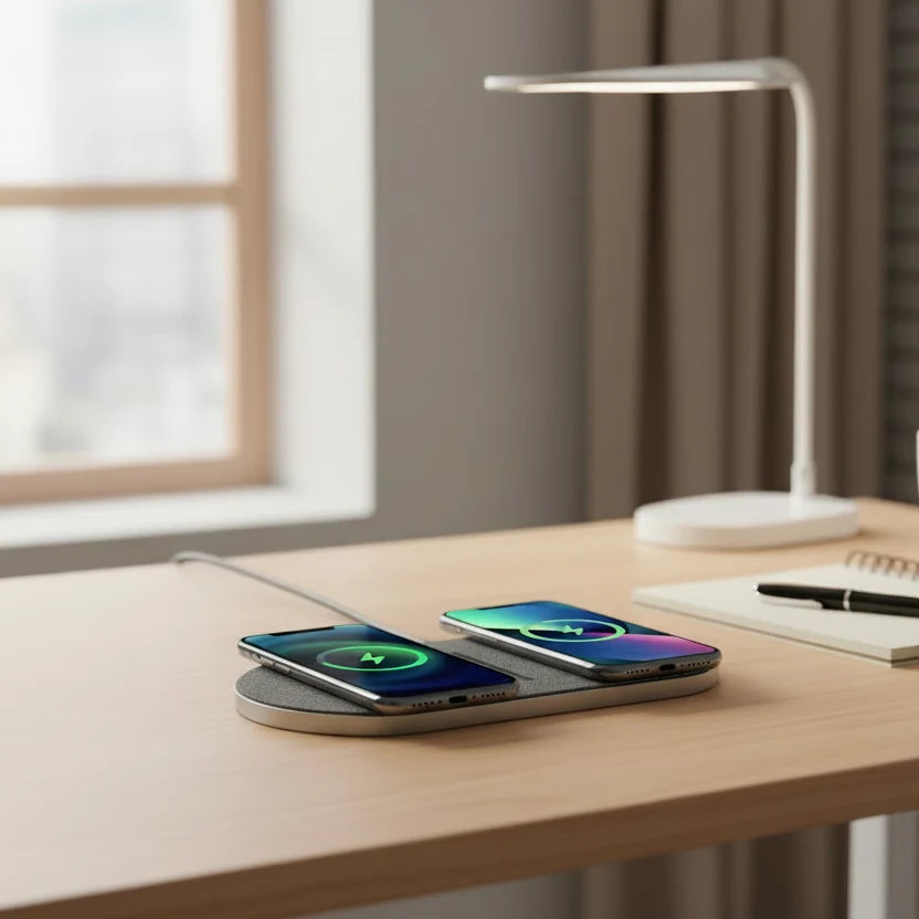 POWERDOCK – Stazione di Ricarica Wireless da 40W per iPhone, AirPods e Samsung