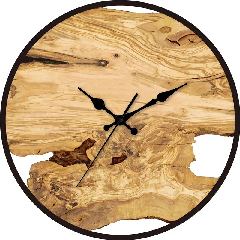 Orologio da parete silenzioso in acrilico e legno