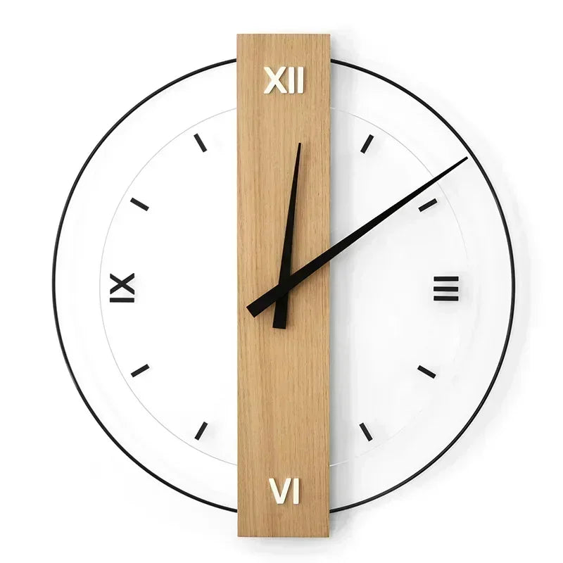 Fascino naturale in un orologio da parete di lusso in legno