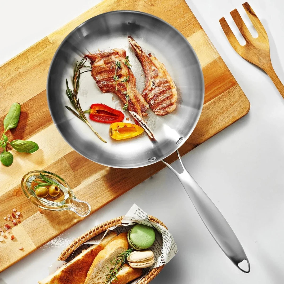 PANLUXE – Padella in acciaio inox 304