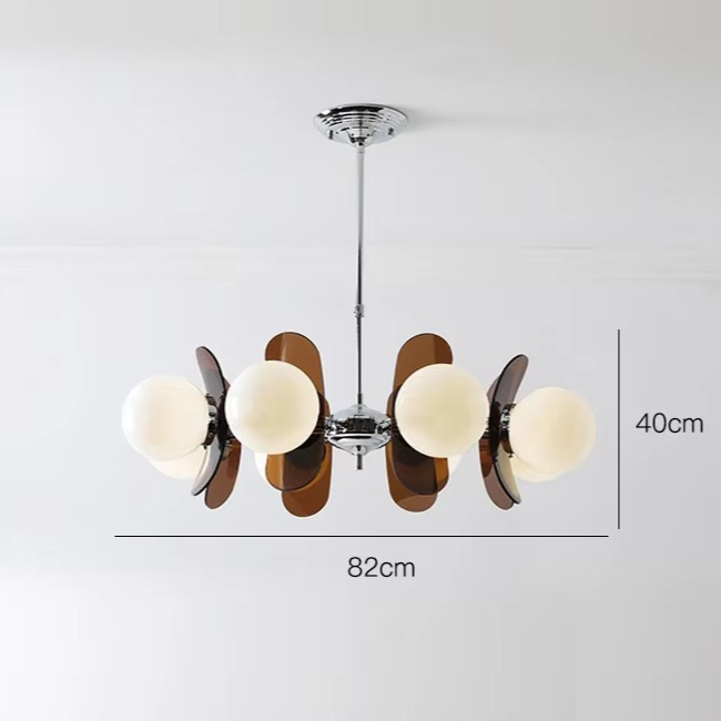 Lampadario Moderno Retro Bauhaus con 8 Luci
