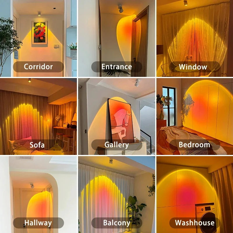 LED Sole Tramonto Atmosfera Faretti da Parete