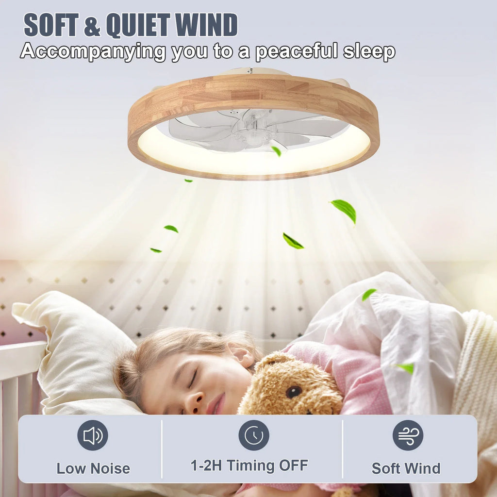 Zerion - Ventilatore a Soffitto Smart con Lampada LED e Controllo App