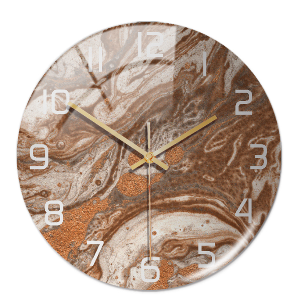 MarbelleTime – Orologio da Parete Silenzioso in Look Marmo Ø30 cm