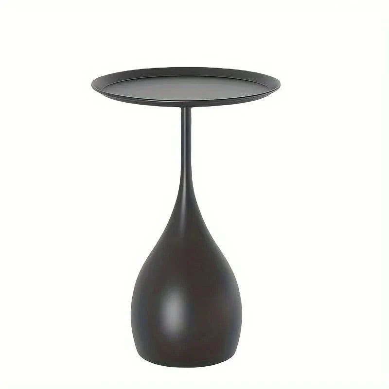 Tavolino Rotondo Mobile con Ruote Design Moderno
