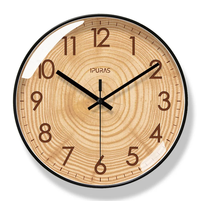 TimeWisp Orologio da Parete in Legno – Misuratore del Tempo Silenzioso e Stile