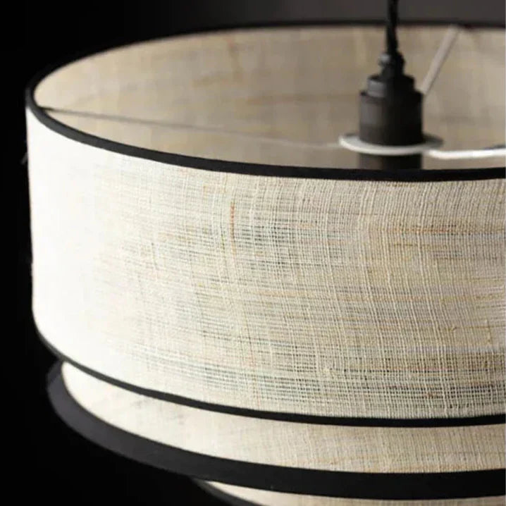 Amoreva – Lampadario Giapponese Wabi Sabi Beige Fatto a Mano