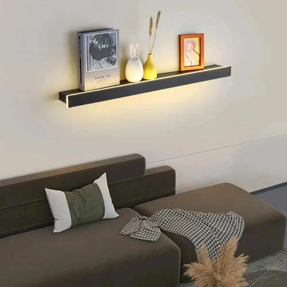 Luntheris - Lampada da Parete LED con Mensola Notturna