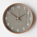 Orologio da parete in legno e vetro