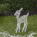 Decorazione Natalizia Renna Illuminata – Silhouette in Metallo per Esterni e Interni
