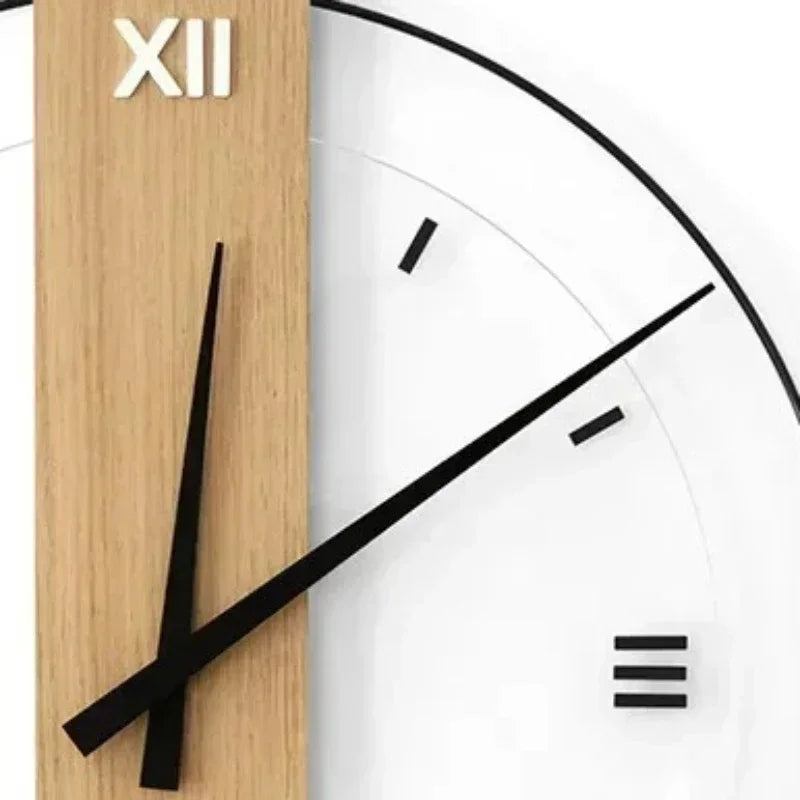 Fascino naturale in un orologio da parete di lusso in legno