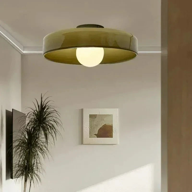 Lampada da soffitto in vetro con design scandinavo – Illuminazione accogliente per ogni interno