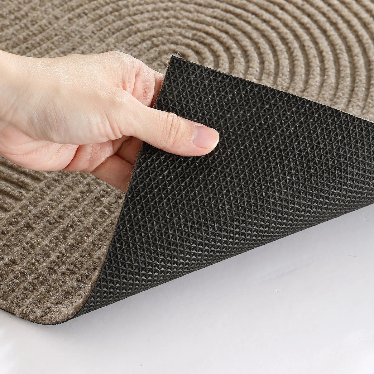 Nivara - Tappetino 3D Groove in Poliestere Resistente all'Usura con Antiscivolo per Interni ed Esterni