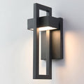 Lampada da Parete Moderna in Acciaio Nero per Esterni Design Architettonico