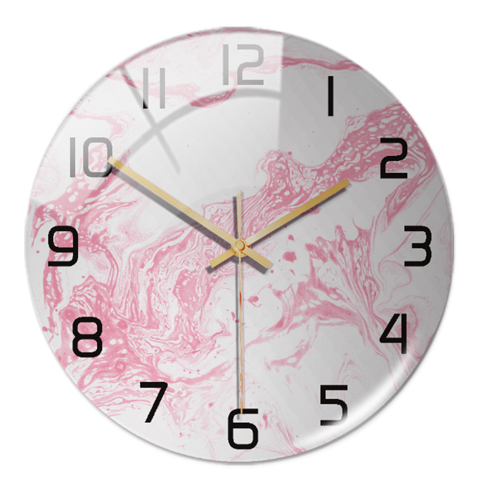 MarbelleTime – Orologio da Parete Silenzioso in Look Marmo Ø30 cm