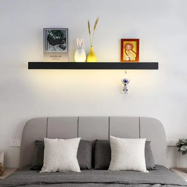 Luntheris - Lampada da Parete LED con Mensola Notturna