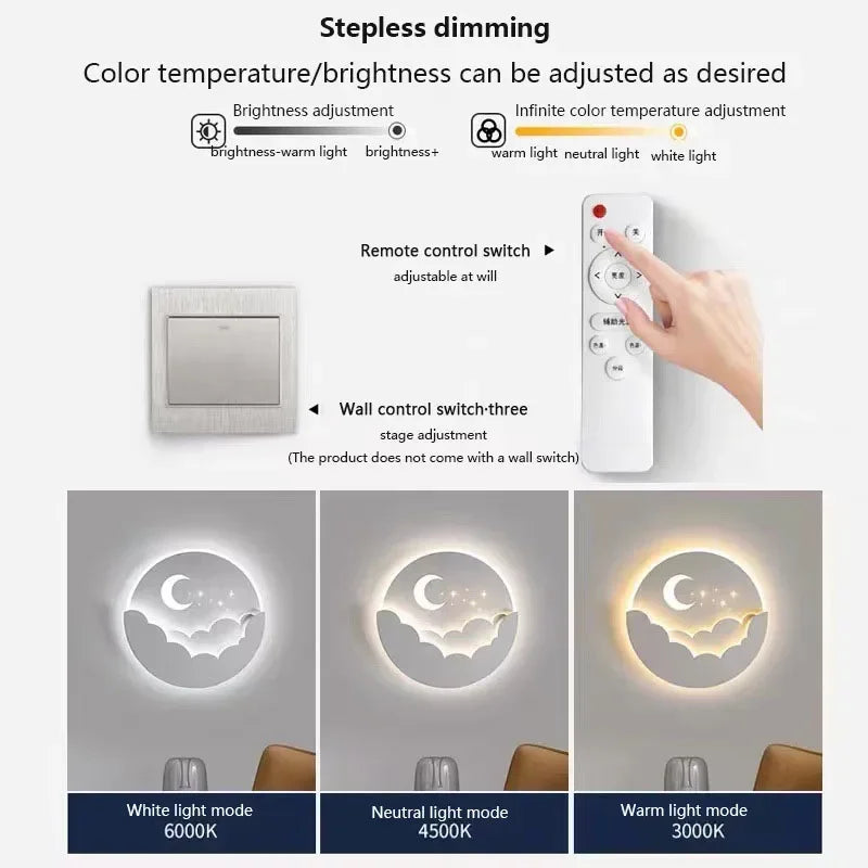 Magisk LED Applique – Luce Notturna Luna & Stelle