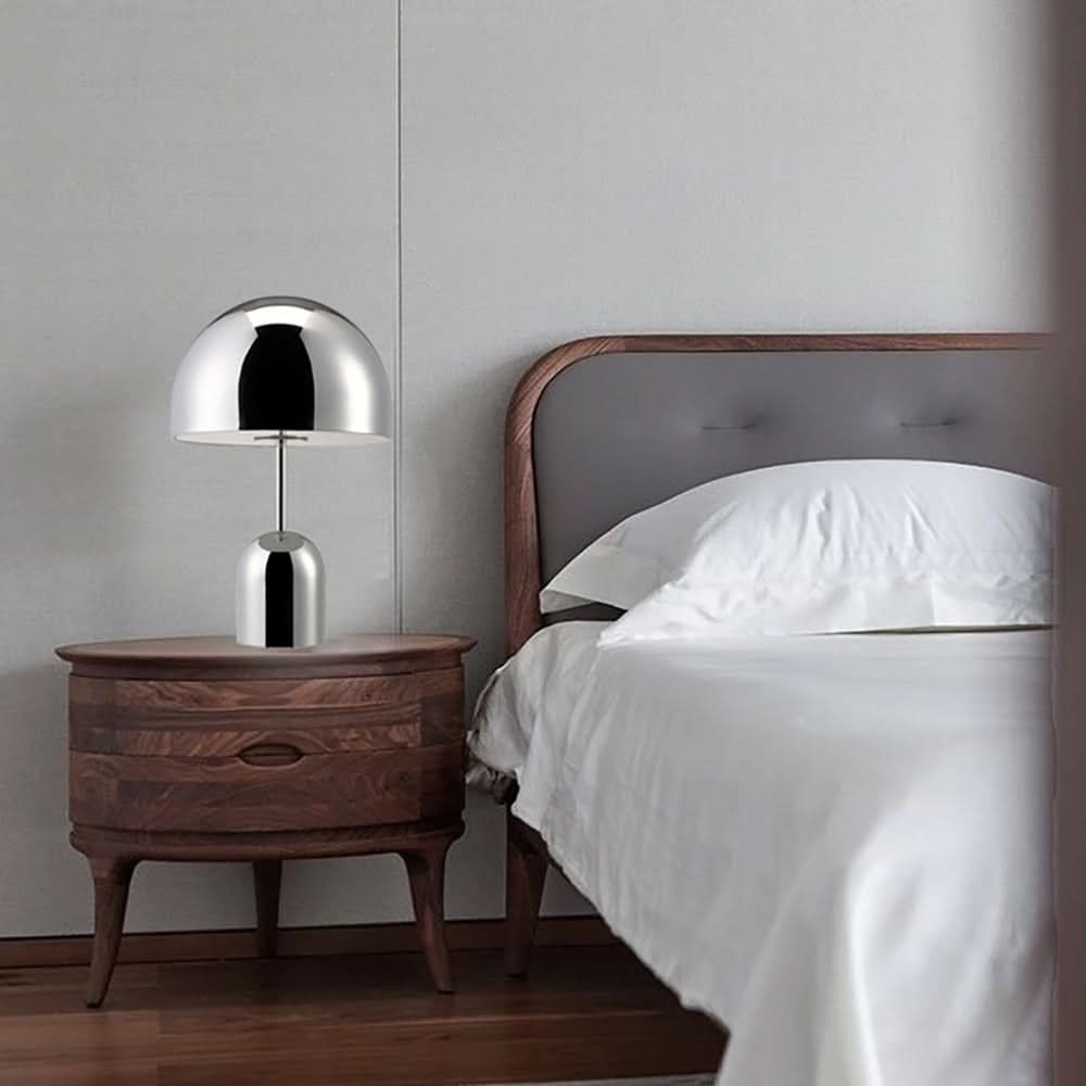 Lampada da Tavolo LED Senza Fili a Forma di Fungo per Camera da Letto