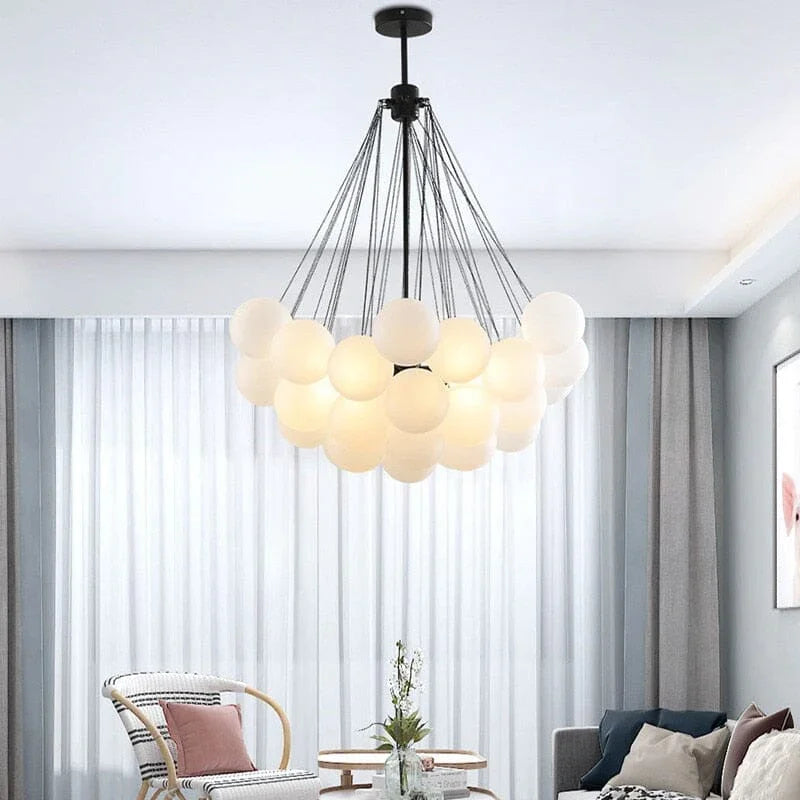Lampadario Karlene con Palline Opache