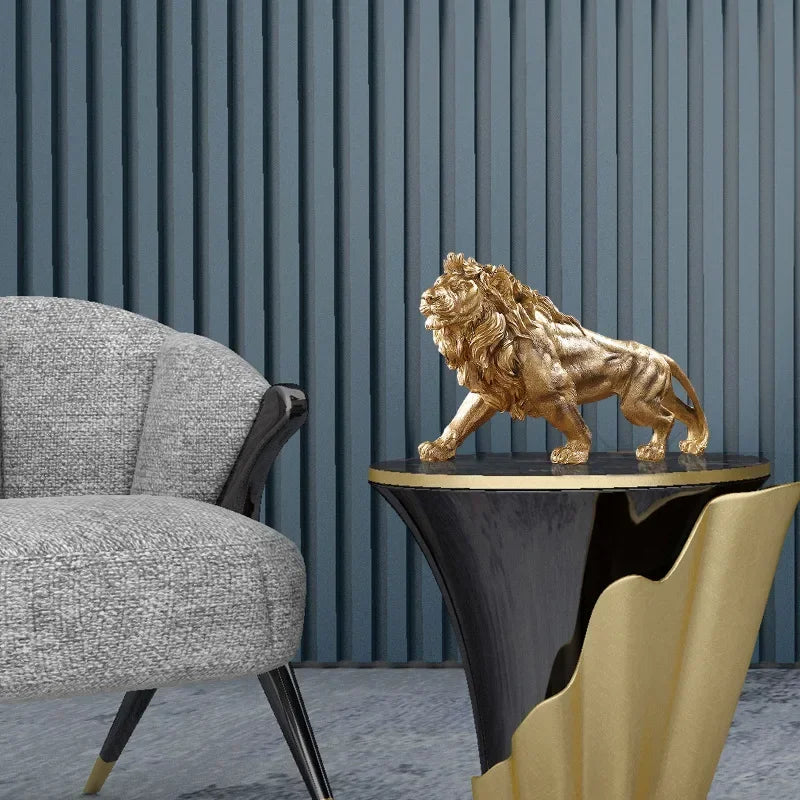 Decorazione in Oro a Forma di Leone per la Tua Casa