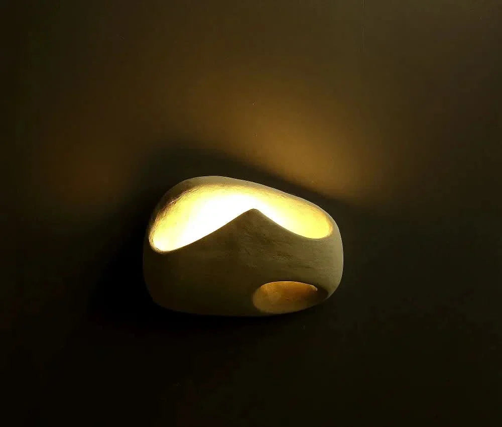 Lampada da Parete LED in Cemento Wabi-Sabi