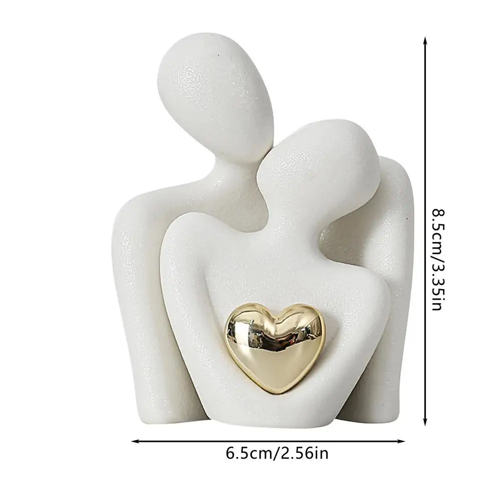 Scultura di Abbraccio Scaldacuore – Amore e Connessione