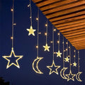 Lampada LED a Catena Decorativa Sole Luna Stella