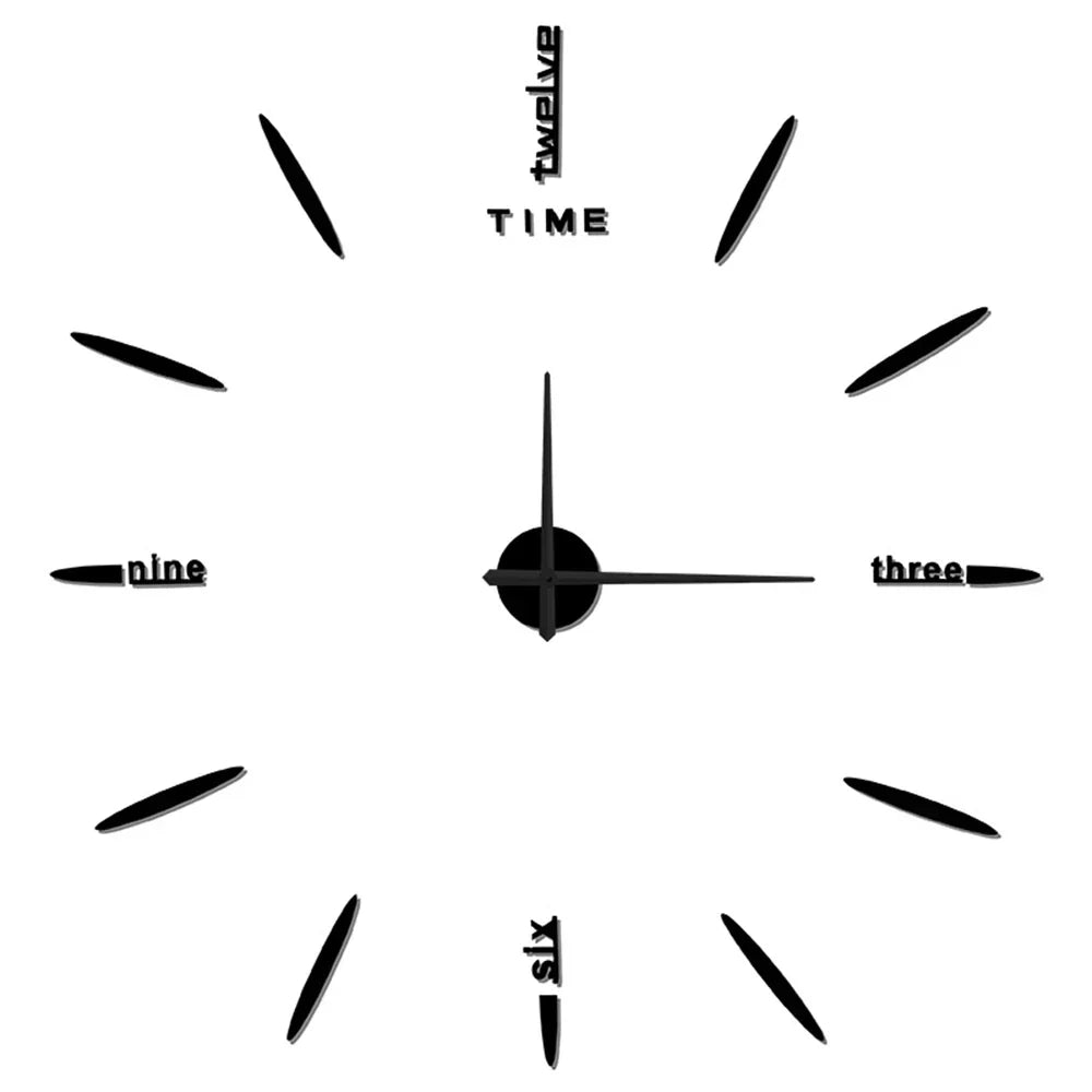 Nuovo grande orologio da parete in acrilico con stile unico