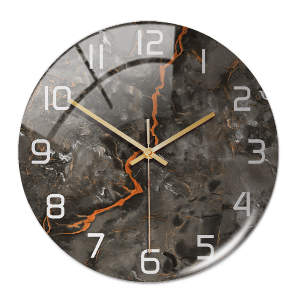 MarbelleTime – Orologio da Parete Silenzioso in Look Marmo Ø30 cm