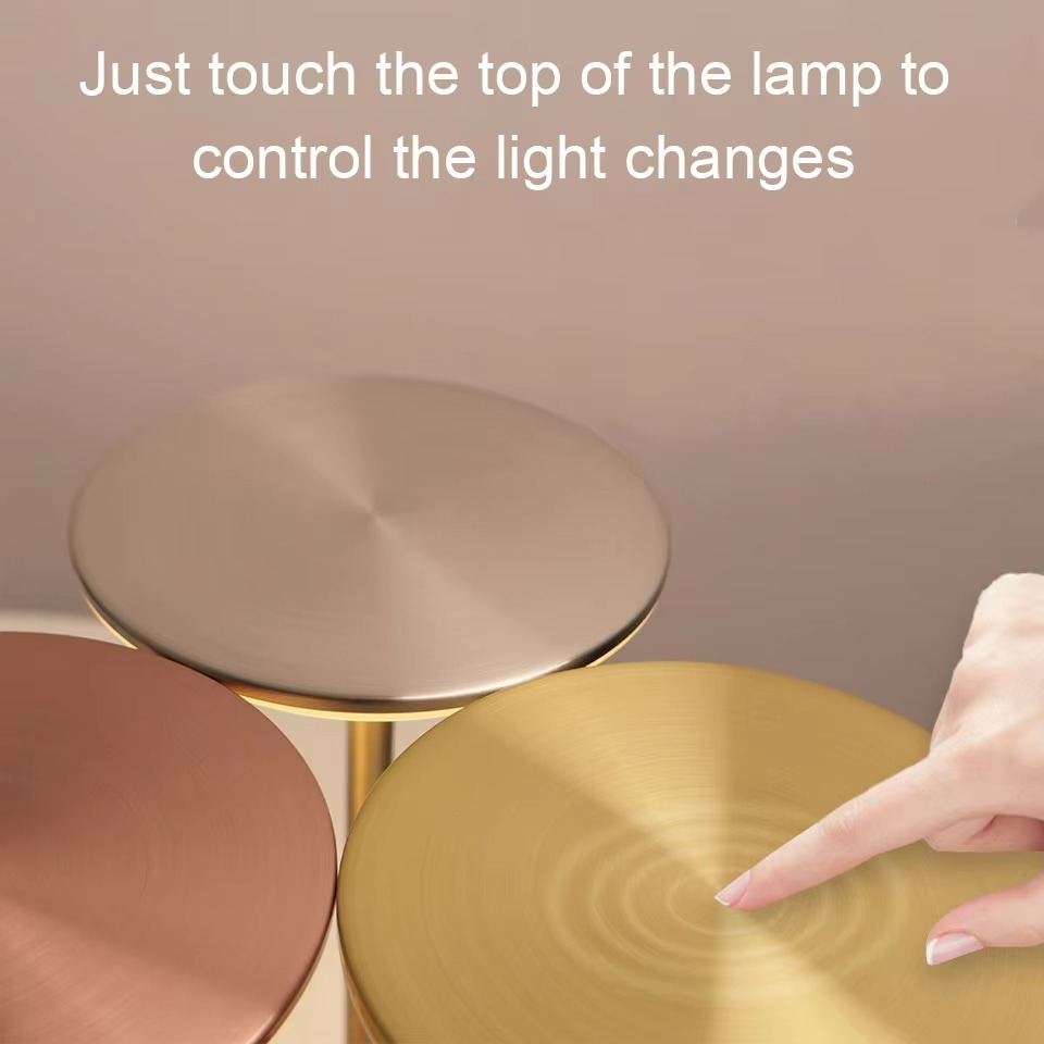 Lampada da tavolo a LED ricaricabile USB con sensore touch