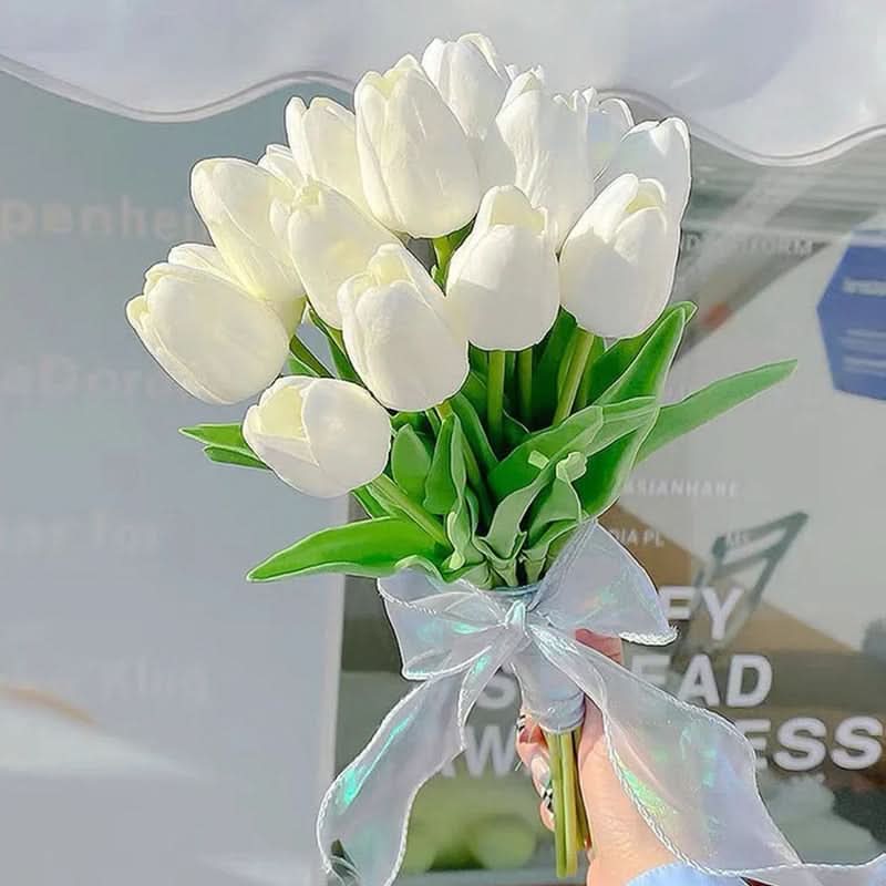 Bouquet di Tulipani Artificiali con Fiori Realistici