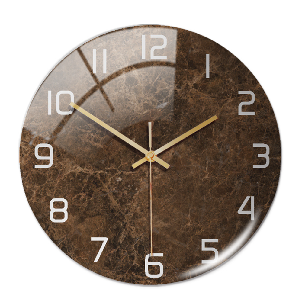 MarbelleTime – Orologio da Parete Silenzioso in Look Marmo Ø30 cm