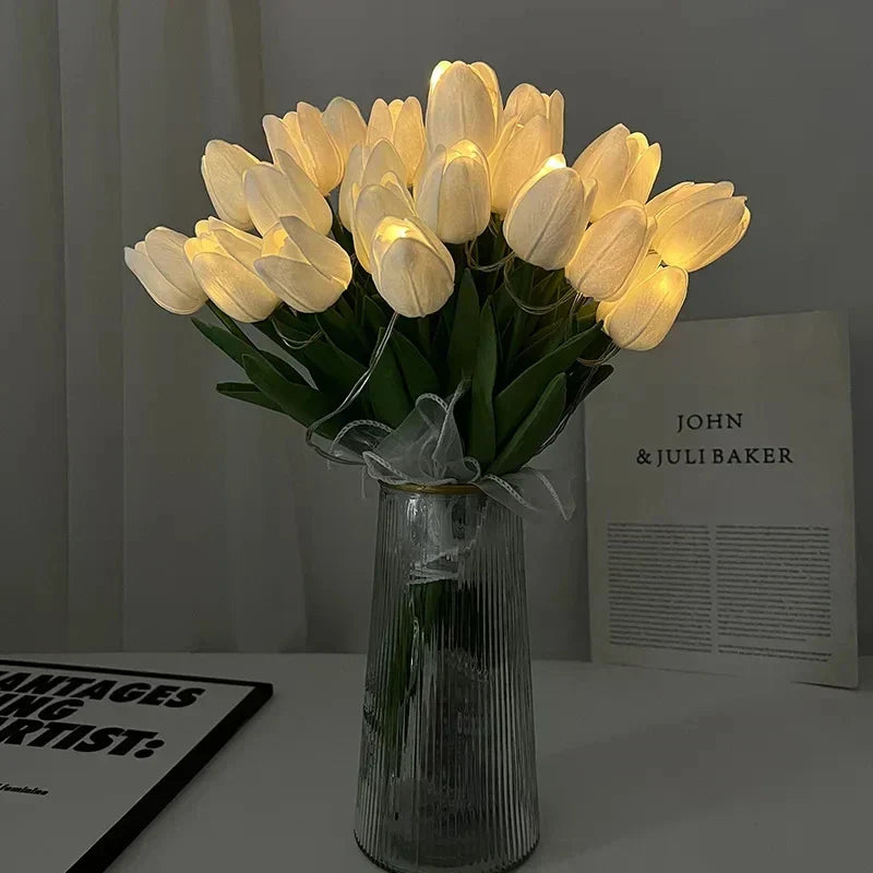 TulipGlow - Lampada notturna LED a tulipano portatile