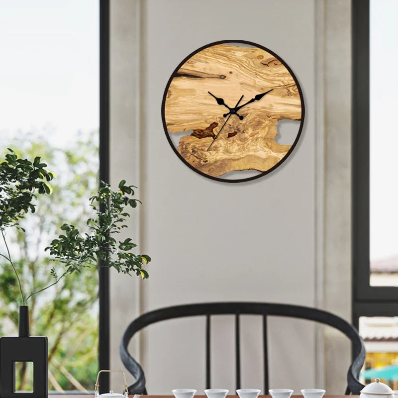 Orologio da parete silenzioso in acrilico e legno