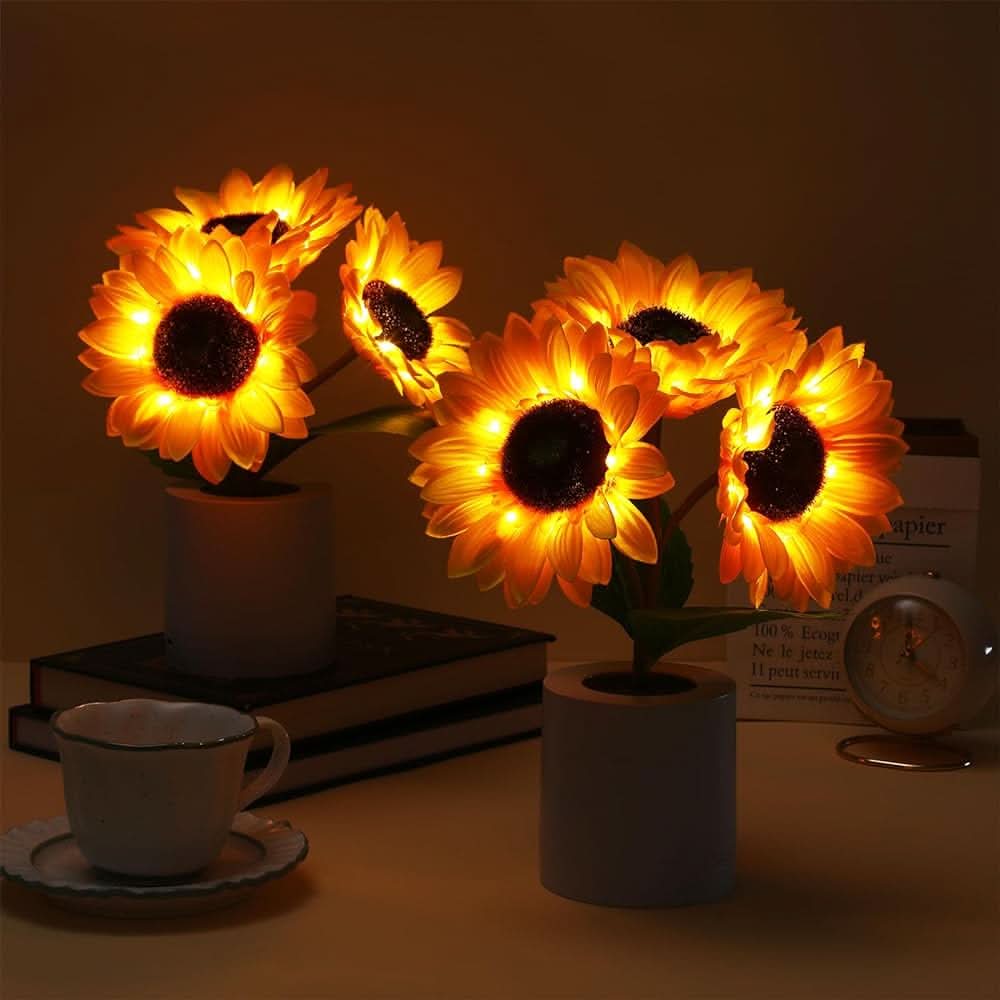 Lampada da Tavolo LED Girasole Luccicante