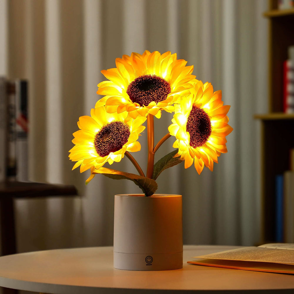 Lampada da Tavolo LED Girasole Luccicante