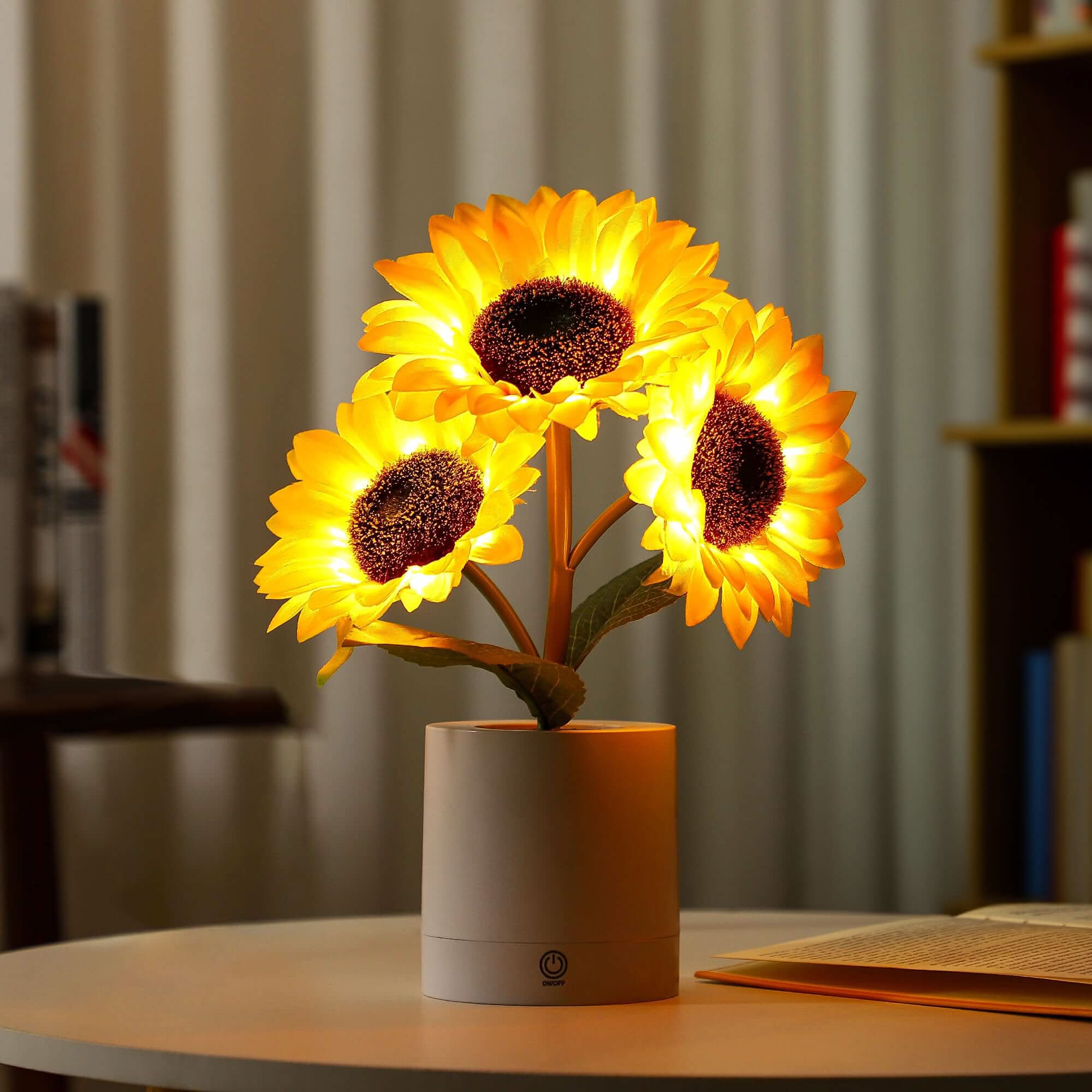 Lampada da Tavolo LED Girasole Luccicante