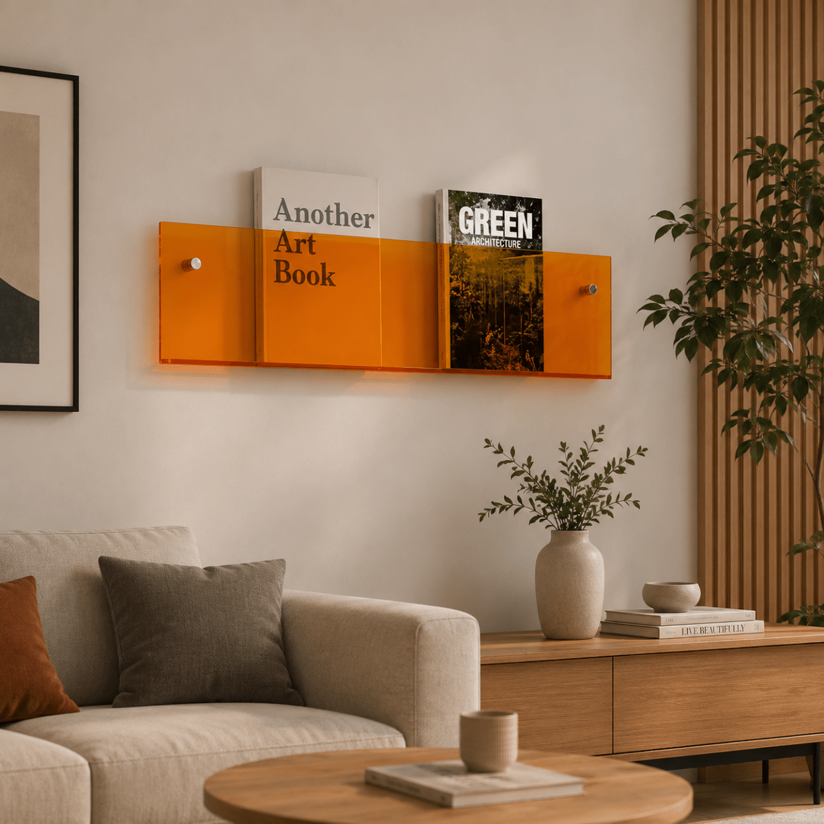 SHELFORA – Elegante portamagazine da parete per arredamenti contemporanei