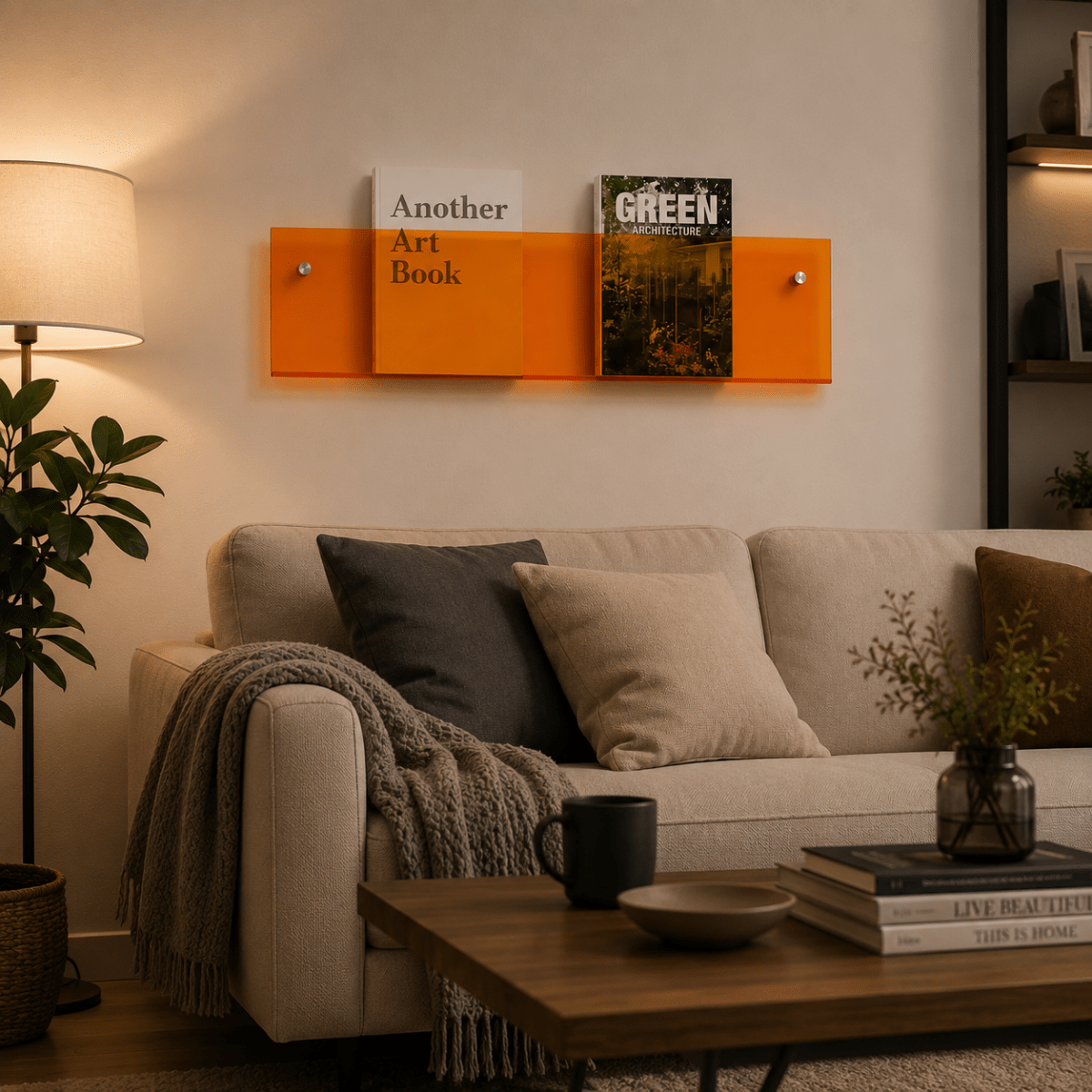 SHELFORA – Elegante portamagazine da parete per arredamenti contemporanei