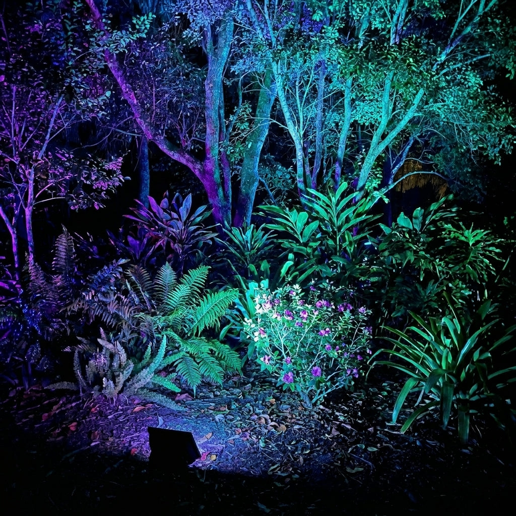 Faro LED RGB Impermeabile per Illuminazione di Giardini e Paesaggi