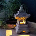 Tarex | Luce da Giardino a Pagoda Solare con Design Zen e LED Bianco Caldo per Giardino, Bordo e Patio