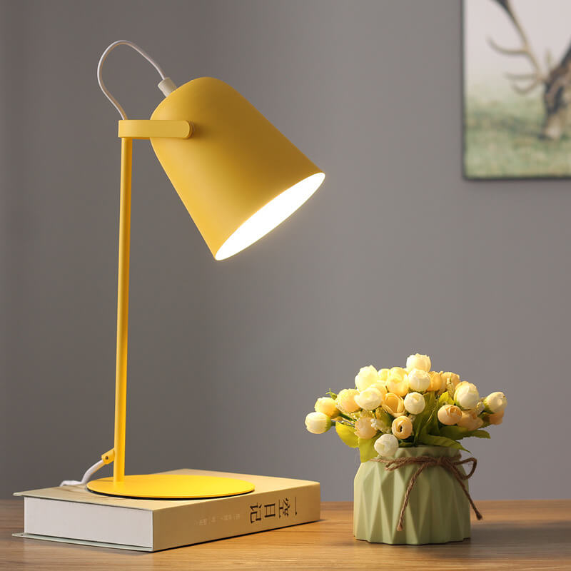 Elaruna | Lampada da Tavolo Moderna in Metallo con Base E26 per Camera da Letto e Soggiorno