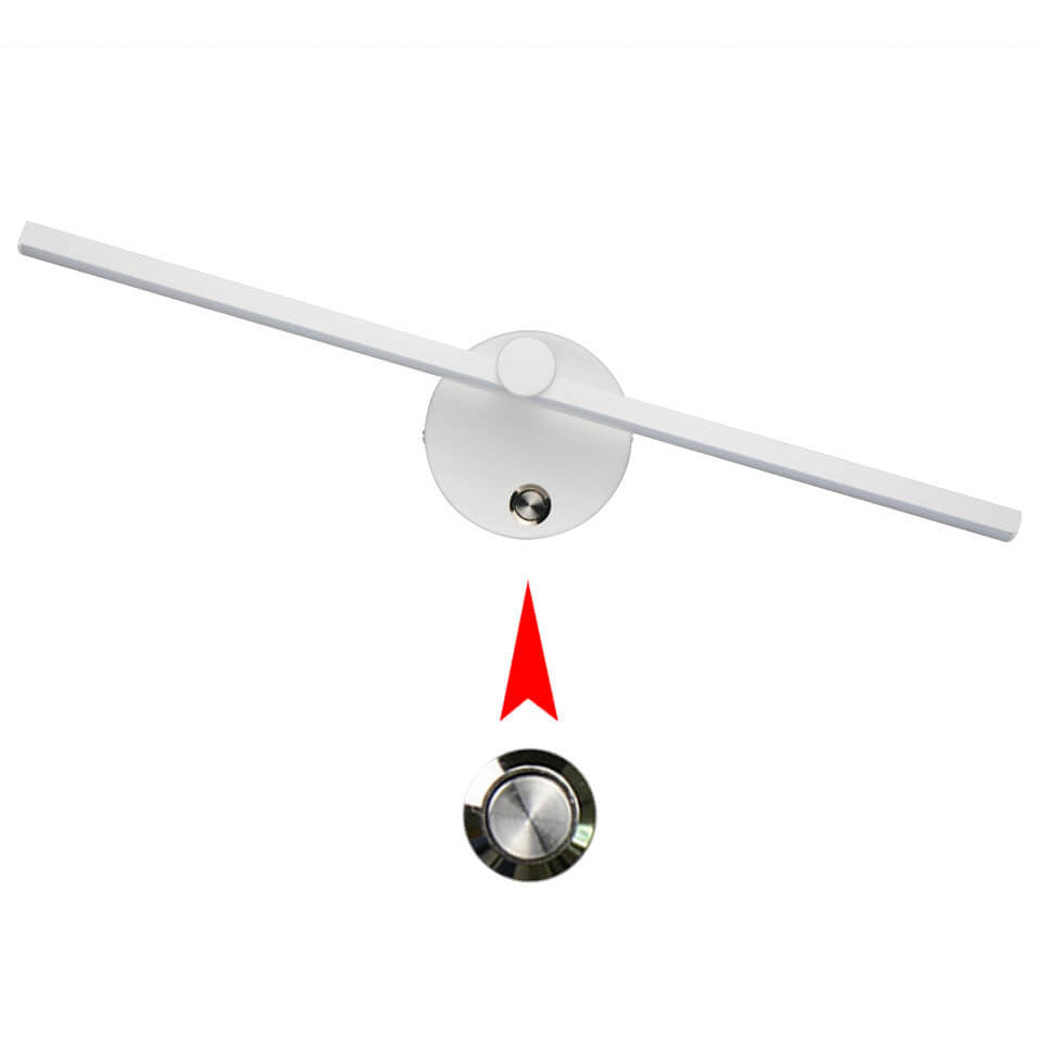 Interruttore a LED per specchio a muro in alluminio minimalista nordico