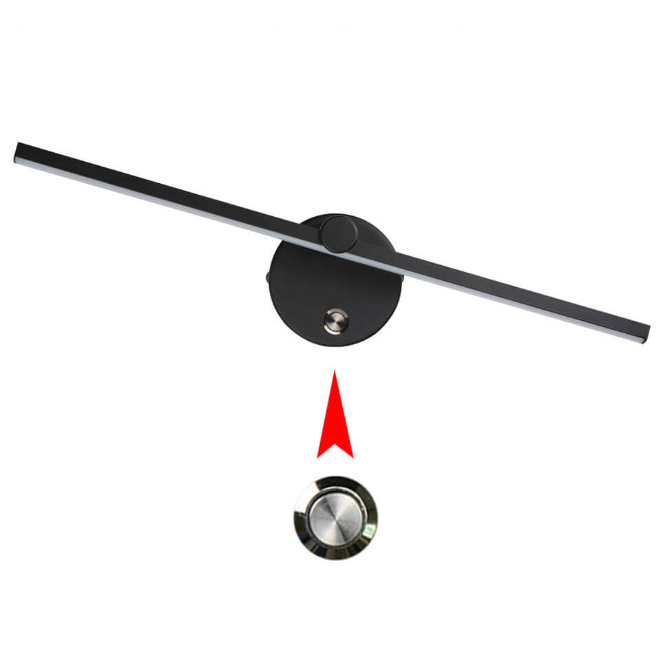 Interruttore a LED per specchio a muro in alluminio minimalista nordico