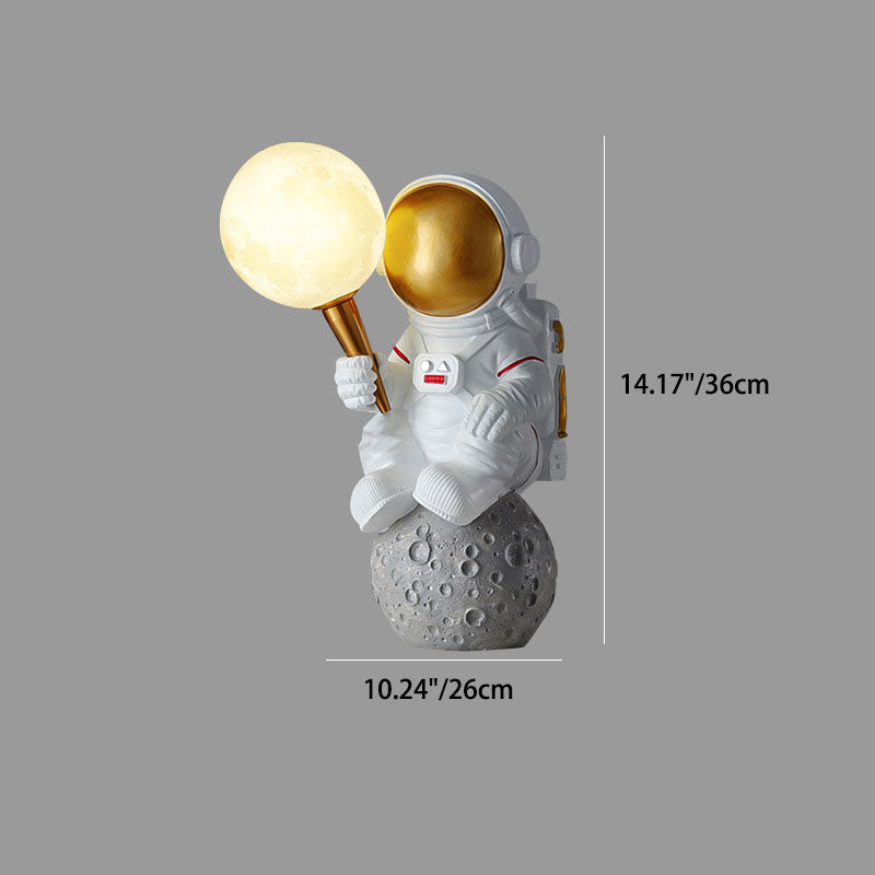 CosmoBuddy Astronauta Lampada da Parete | Design Creativo | Resina & ABS | Luce LED per Camera da Letto