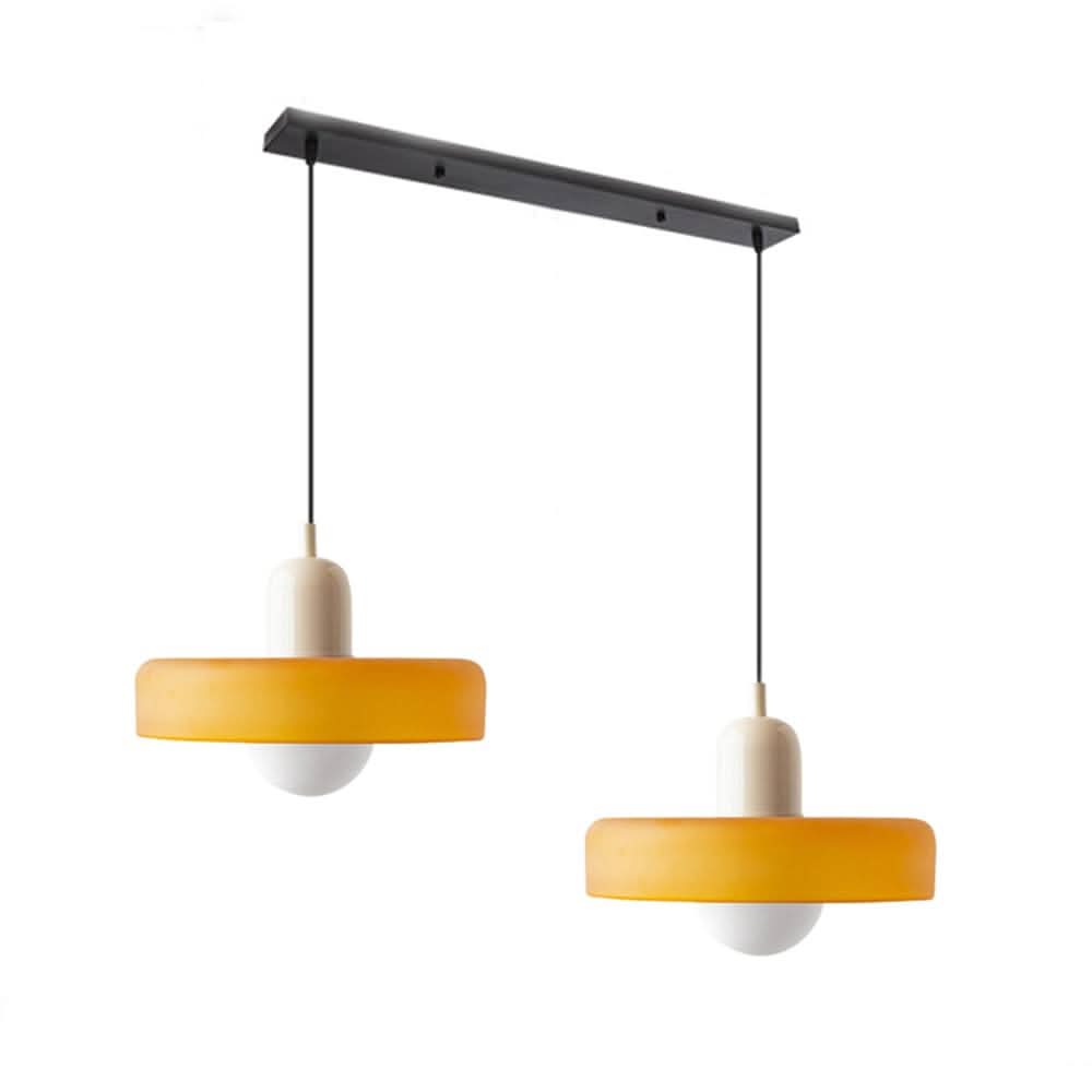 Lampada a Sospensione in Vetro Bauhaus a 2 Teste Regolabile