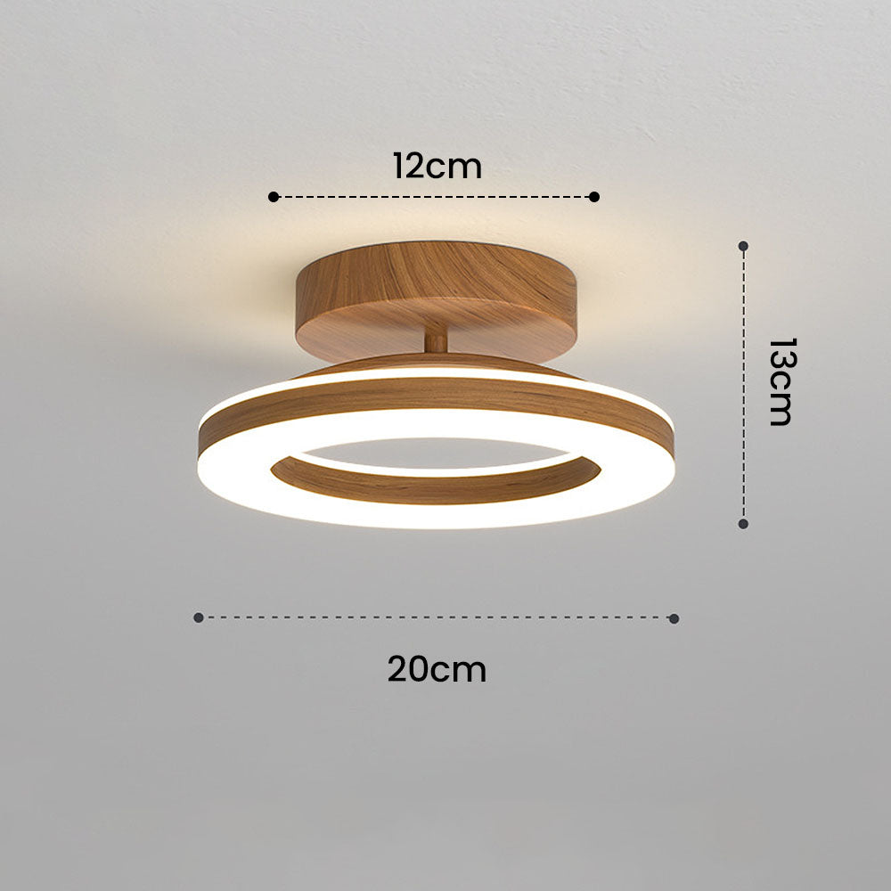 Cypressa - Lampada da soffitto LED rotonda in acrilico per ingresso e hall