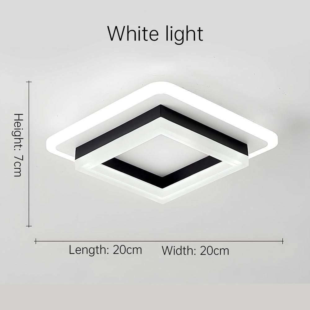 Lampada da soffitto LED quadrata per interni moderni