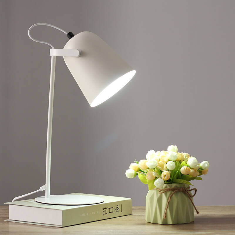 Elaruna | Lampada da Tavolo Moderna in Metallo con Base E26 per Camera da Letto e Soggiorno