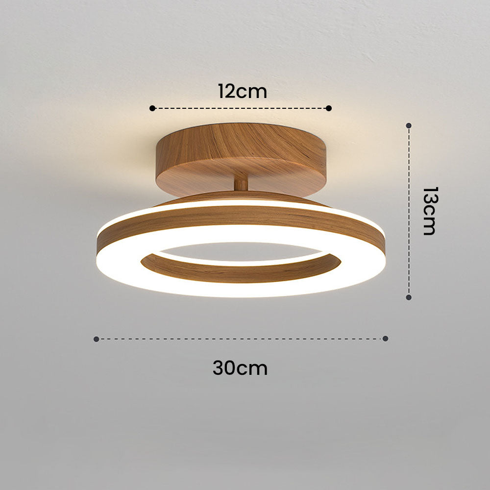 Cypressa - Lampada da soffitto LED rotonda in acrilico per ingresso e hall